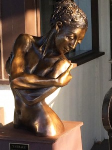 Embrace at Cole Gallery entrance