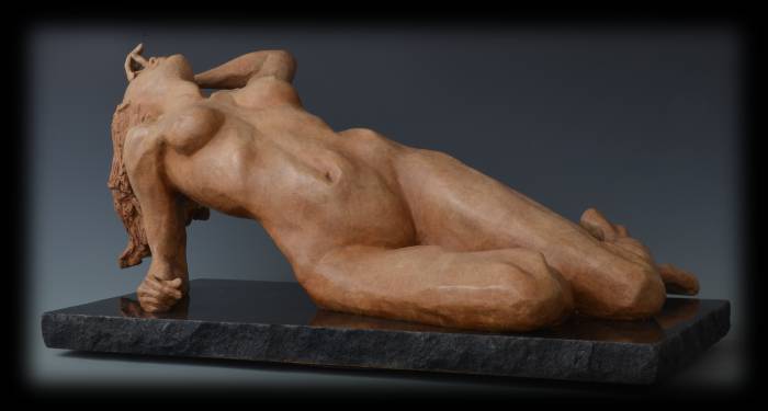Rapture bronze sculpture by David Varnau