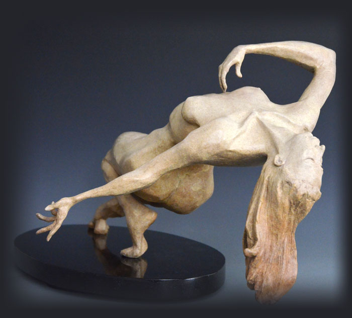 Ecstasy bronze sculpture by David Varnau