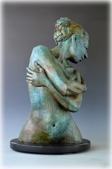 Embrace bronze sculpture by David Varnau