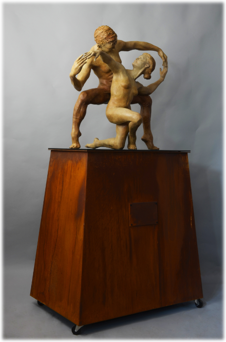 Glimpse into Infinity bronze sculpture by David Varnau