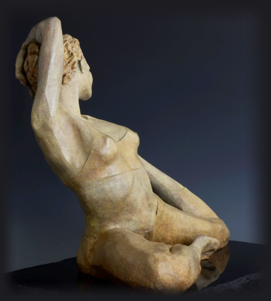 Hot Yoga bronze sculpture by David Varnau