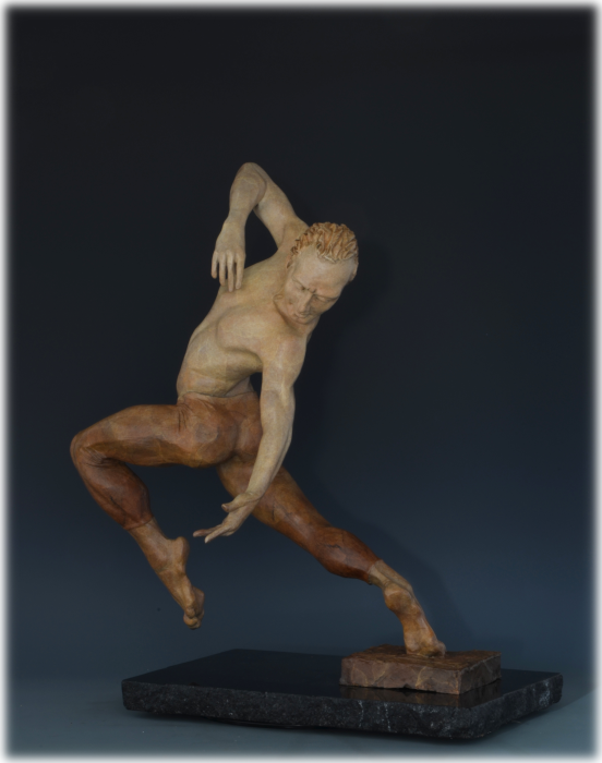 Letting Go! bronze sculpture by David Varnau