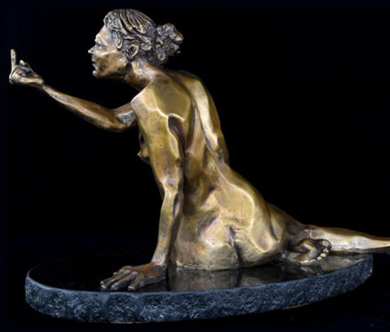 The Bird bronze sculpture by David Varnau