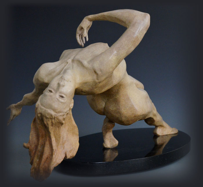 Ecstasy bronze sculpture by David Varnau