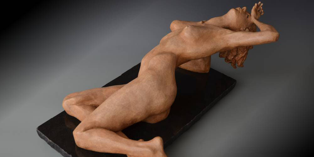 Rapture bronze sculpture by David Varnau