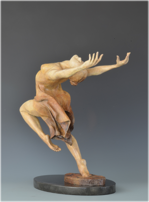 Yes! bronze sculpture by David Varnau