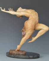 Yes! bronze sculpture by David Varnau